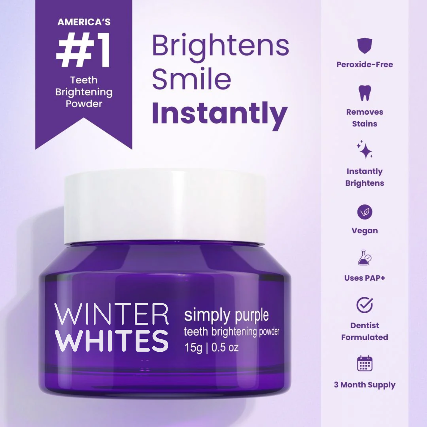 Simply Purple PAP+ Brightening Powder (15g)